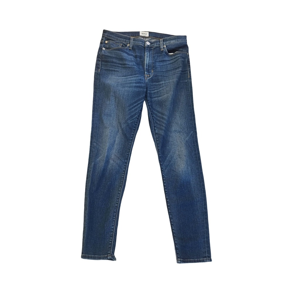 Hudson Womens Skinny Jeans Dark Wash Blue Denim Stretch Size 30